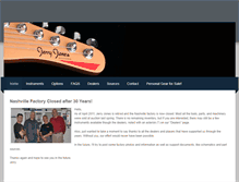 Tablet Screenshot of jerryjonesguitars.com
